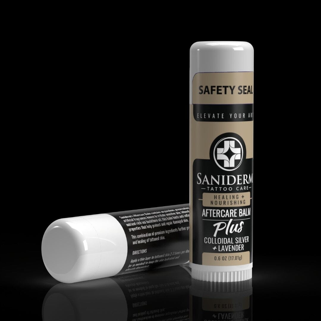 Tattoo Aftercare Balm PLUS+ - Small (0.6 oz) Balm Saniderm Tattoo Aftercare 
